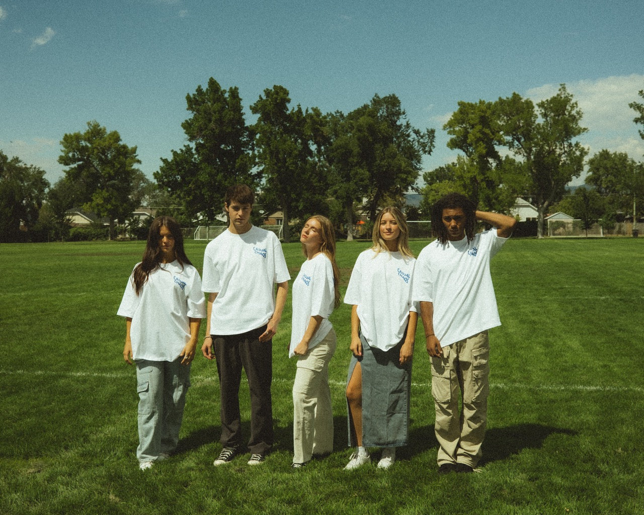 WASHED DENIM SLIT SKIRT