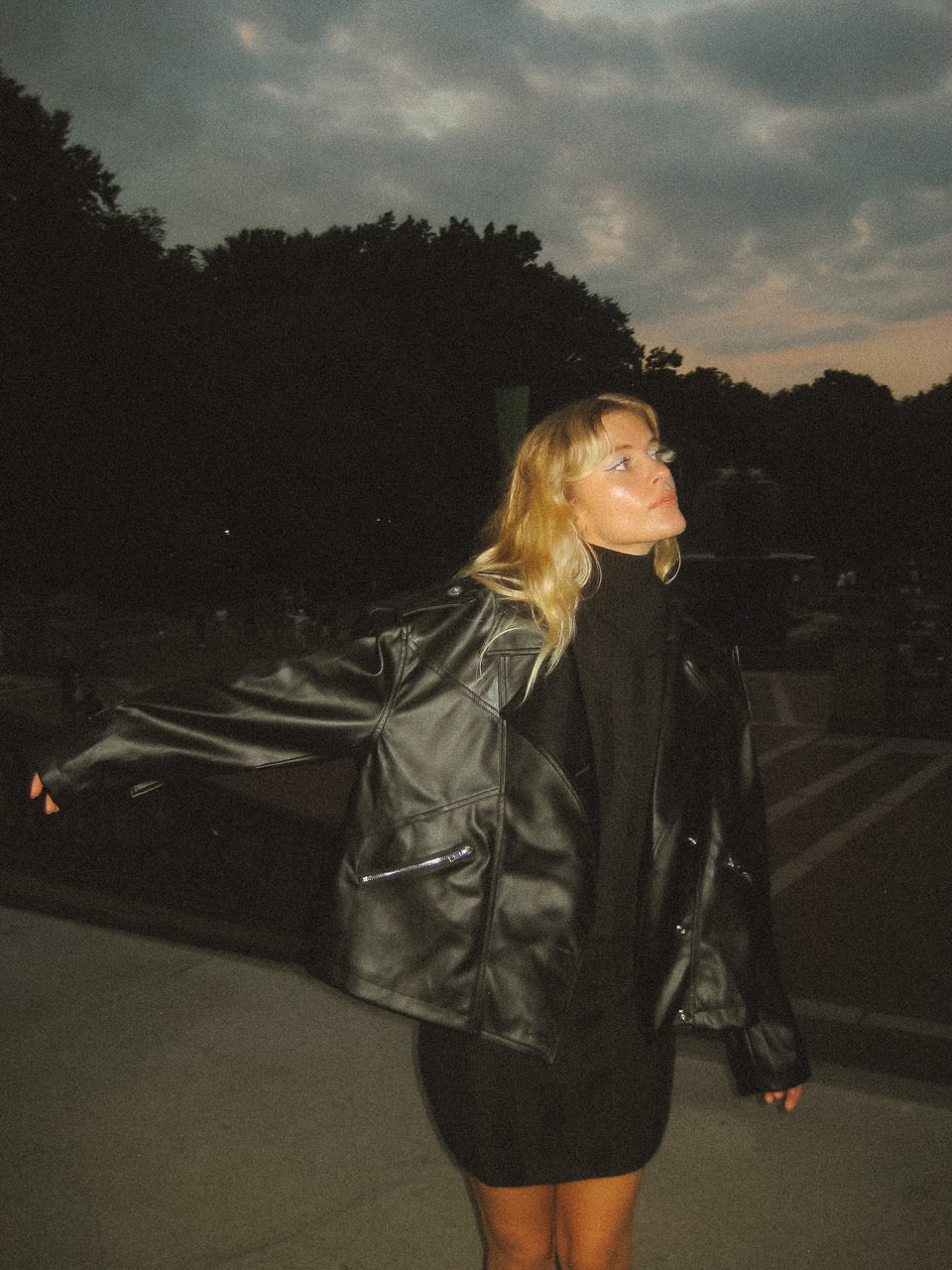 LEATHER BIKER JACKET