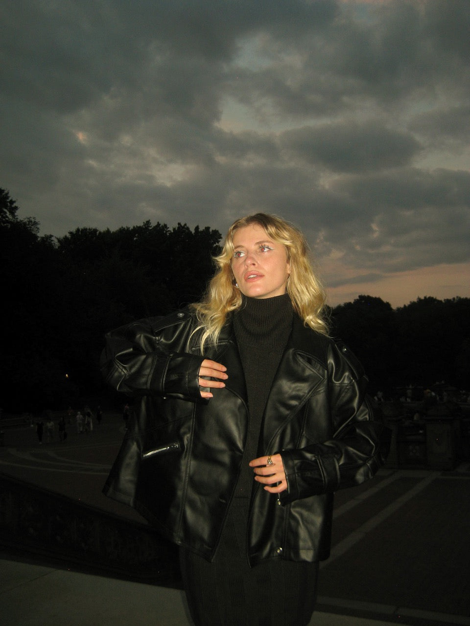 LEATHER BIKER JACKET