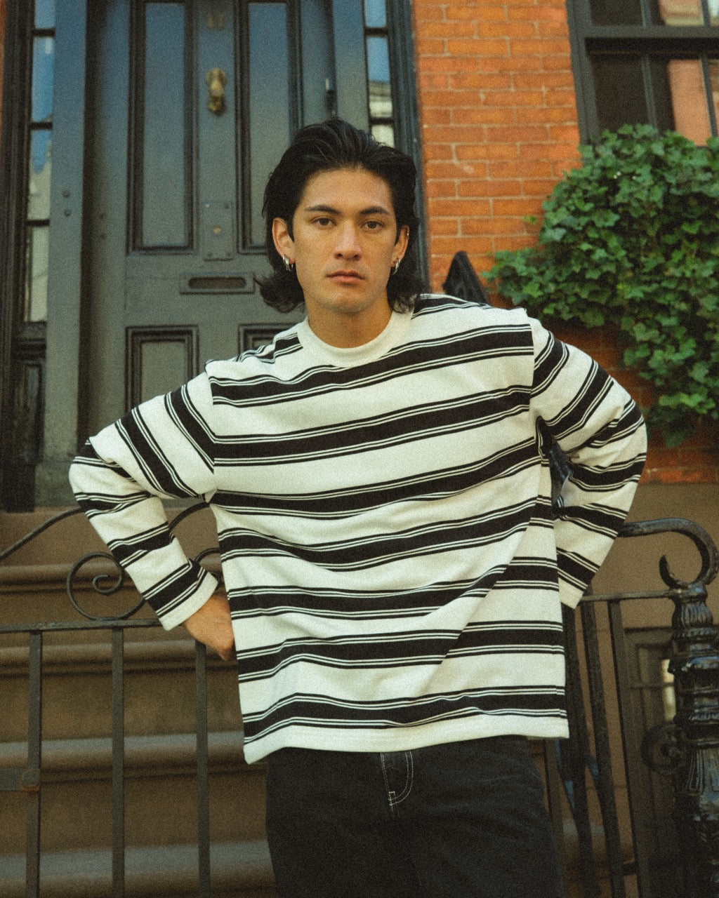 WIDE STRIPED LONG SLEEVE