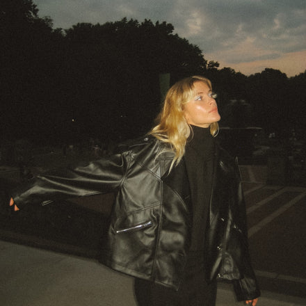 LEATHER BIKER JACKET