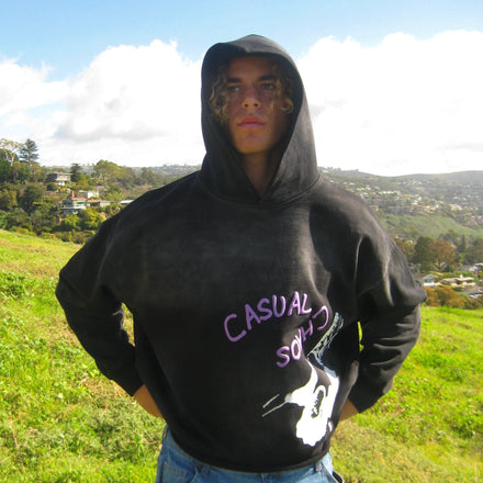 COOL WITH CHAOS CROPPED HOODIE